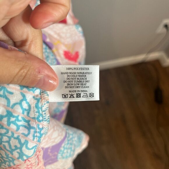 NWT America & Beyond Cotton Candy One Shoulder Dress - Picture 6 of 6